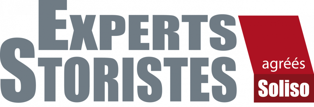Logo de l'entreprise Expert Storistes, partenaire d'Espace Alu, entreprise de menuiserie à Saint-Gilles-Croix-de-Vie