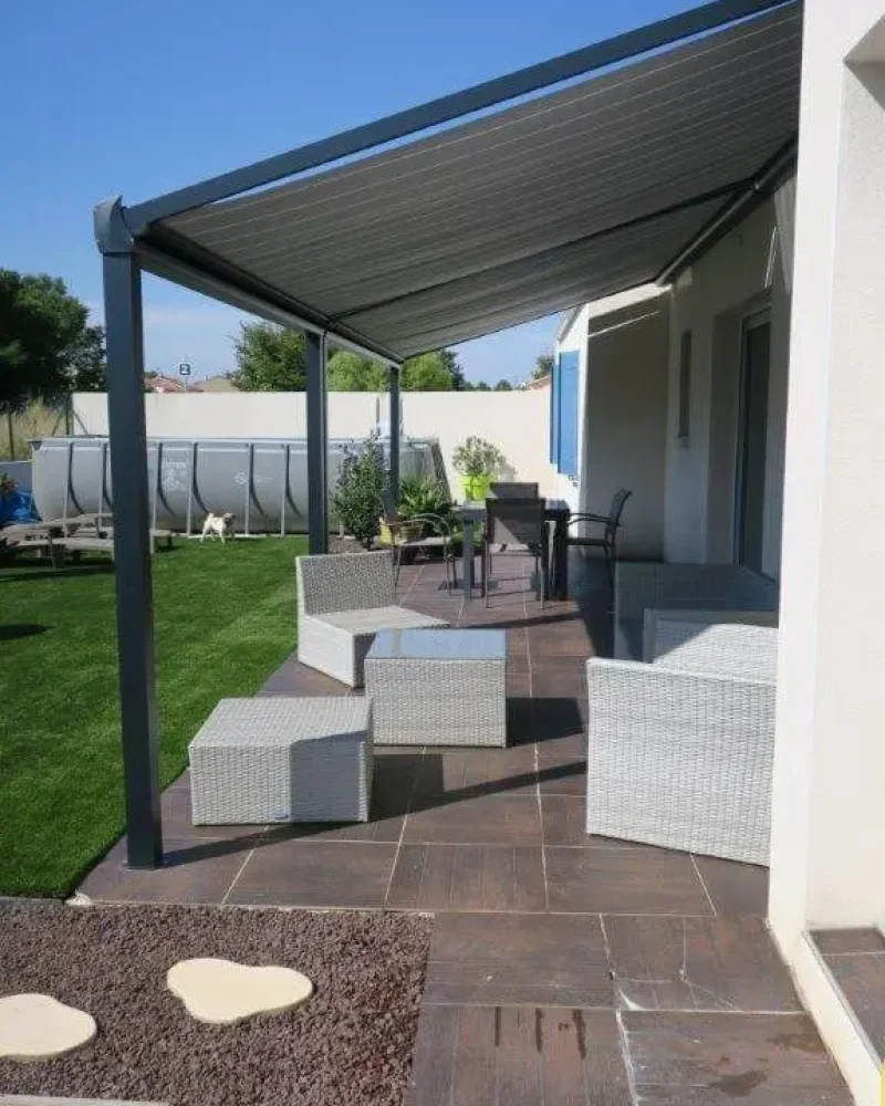 Réalisation de pergolas par Espace alu, entreprise Espace alu, entreprise de menuiserie à Saint-Gilles-Croix-de-Vie